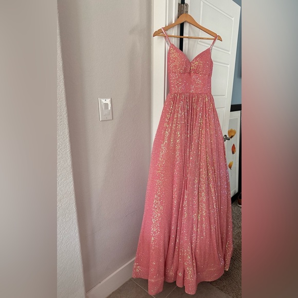 Beautiful Sherri hill dress size:6. Wore only for pictures. No returns - Picture 2 of 4